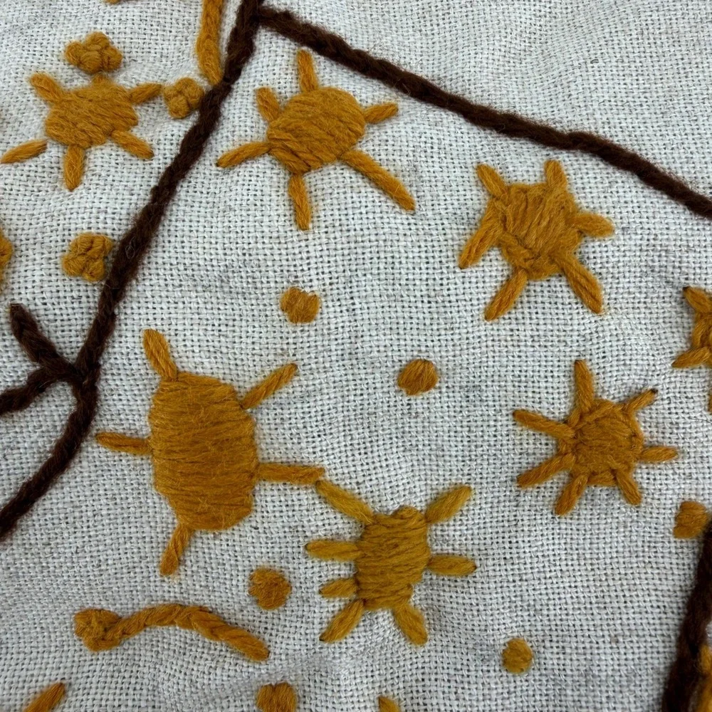 Vintage‎ Holly Hobbie Embroidered Art Panel Wall Hanging 1976 Signed
